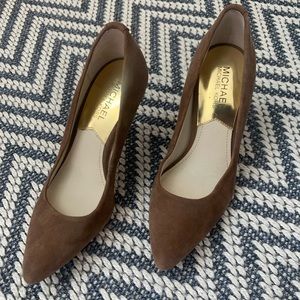 MICHAEL KORS suede leather high heels